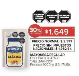 Hellmann's - MAYONESA REGULAR DOY PACK