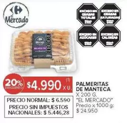 X$ - PALMERITAS DE MANTECA