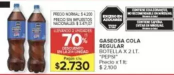 Pepsi - Gaseosa Cola Regular
