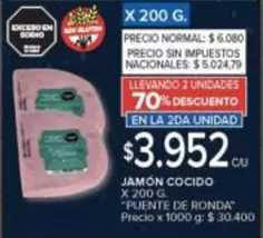 X$ - JAMÓN COCIDO
