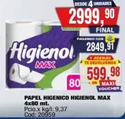 Higienol - PAPEL HIGIENICO MAX