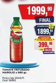 Marolio - TOMATE TRITURADO