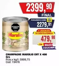 Marolio - CHAMPAGNE MAROLIO ENT X 400 GRS