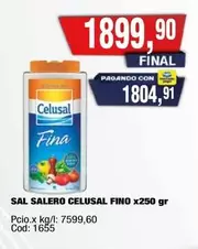 Celusal - SAL SALERO FINO x250 gr