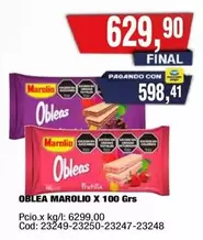 Marolio - Oblea X 100 GRS