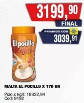 El Pocillo - MALTA EL POCILLO X 170 GR