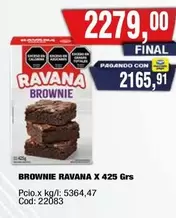 Ravana - BROWNIE RAVANA X 425 Grs
