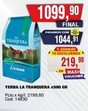 La Tranquera - YERBA LA TRANQUERA x500 GR