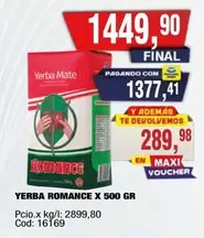 Romance - YERBA ROMANCE X 500 GR