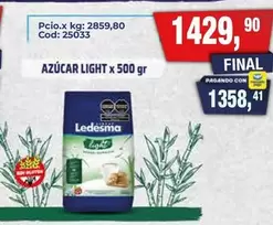 Ledesma - AZÚCAR LIGHT x 500 gr