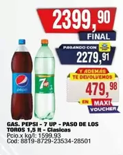 Pepsi - GAS. PEPSI - 7 UP