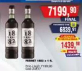 FERNET 1882 X 1 L.