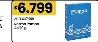 Pampa - Resma A4 70 g.