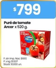 Arcor - Puré de tomate