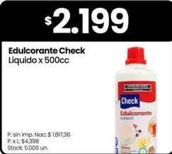 X$ - Edulcorante Liquido