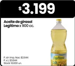 Legítimo - Aceite de girasol