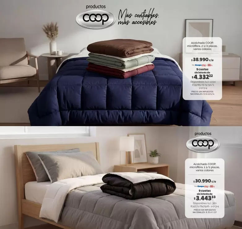 Coop - Acolchado COOP microfibra