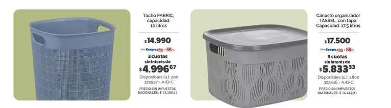 Tauro Canasto rectangular con tapa / Canasto organizador TASA/CO