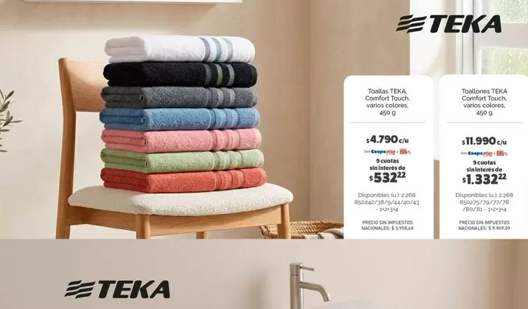Teka - Toallas Comfort Touch