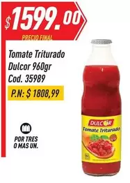 Dulcor - Tomate Triturado Cod. 35989