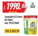 Cif - Lavavajilla Limon DP 450ml Cod. 9915/19685