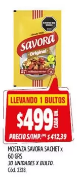 Savora - MOSTAZA SAVOR A SACHET
