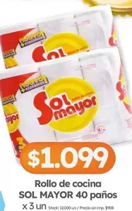 Sol Mayor - Rollo de cocina 40 paños