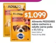 Pedigree - Alimento PEDIGREE sobre cachorro o adulto carne pollo