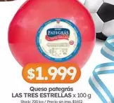 Las Tres - Queso pategrás