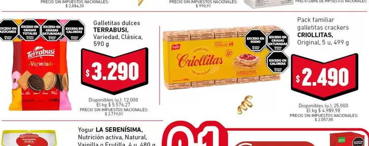 Terrabusi - Galletas dulces