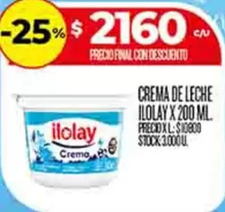 Ilolay - CREMA DE LECHE