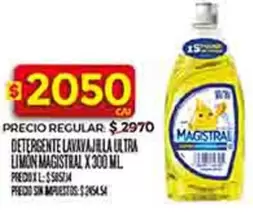 Magistral - DETERGENTE LAVAVAJILLA ULTRA LIMON
