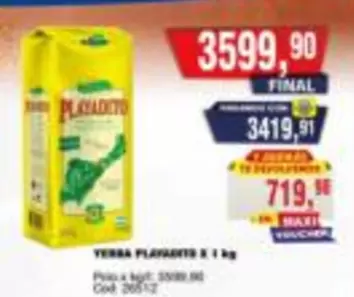 Playadito - YERBA PLAYADITO 1 kg