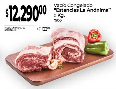 X$ - Vacío Congelado