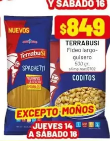 Terrabusi - Fideo largo guisero