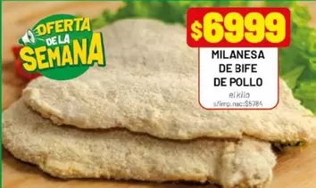 MILANESA DE BIFE DE POLLO