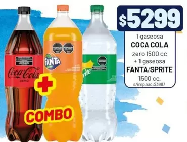 Coca cola - Gaseosa Coca Cola + Gaseosa Fanta/Sprite