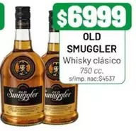 Old Smuggler - Whisky clásico 750 cc.