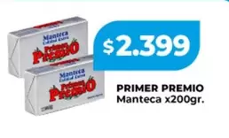 Primer Premio - Manteca
