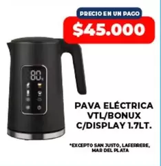 Bonux - PAVA ELÉCTRICA C/DISPLAY