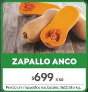 X$ - ZAPALLO ANCO