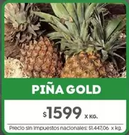 X$ - PIÑA GOLD