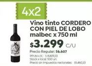 X$ - Vino tinto malbec