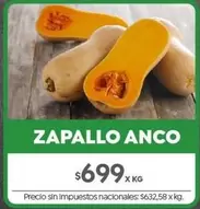X$ - ZAPALLO ANCO