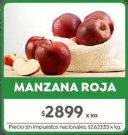 X$ - MANZANA ROJA