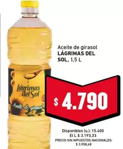 Sol - Aceite de girasol