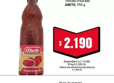 Tomate triturado