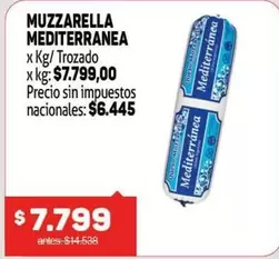 X$ - MUZZARELLA MEDITERRANEA