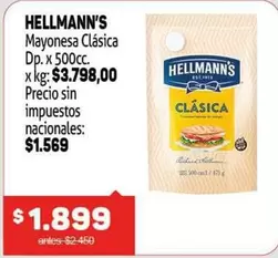 Hellmann's - Mayonesa Clásica Dp.