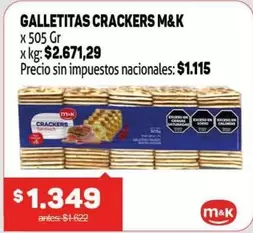 M&K - GALLETITAS CRACKERS